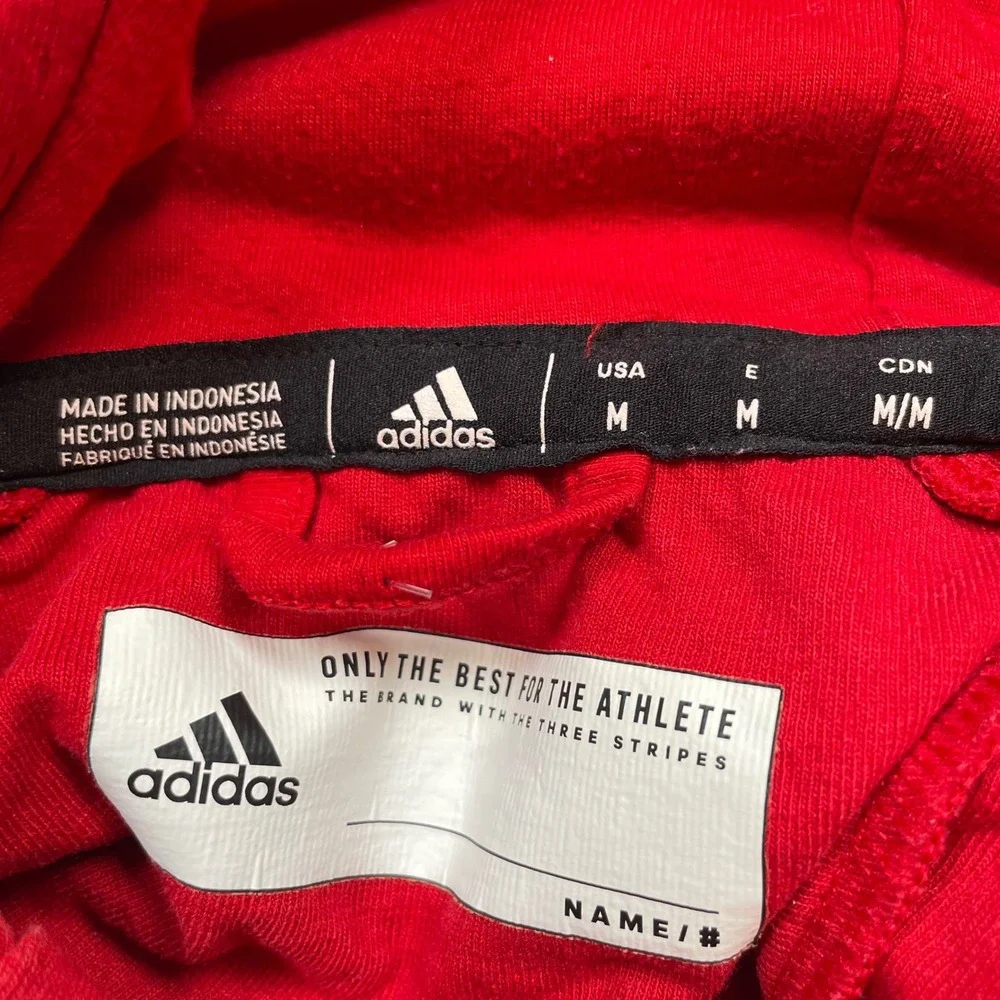 Adidas Nebraska Cornhuskers Climalite Hoodie Mens Medium Red Mesh Sweatshirt